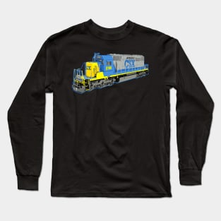 Freight Train Csx Engine Long Sleeve T-Shirt